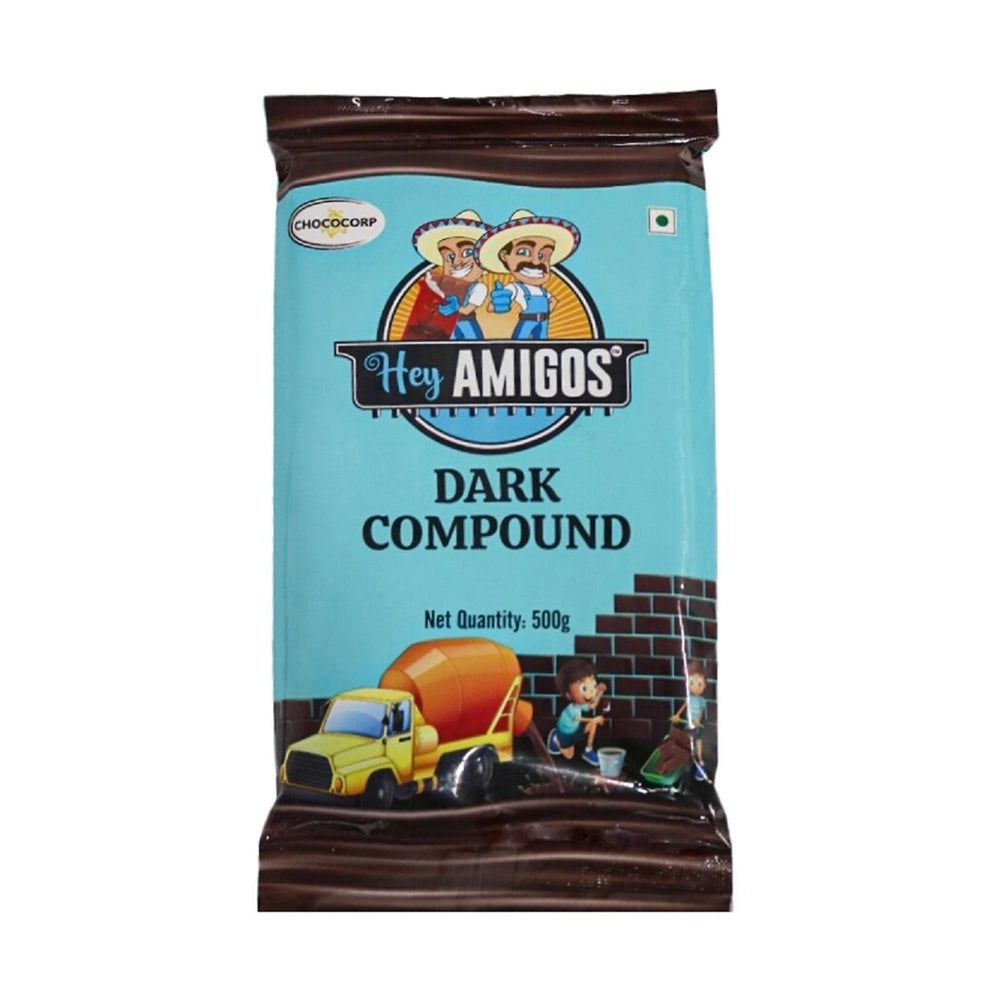 Hey Amigos Dark Compound Chocolate Slab 500g